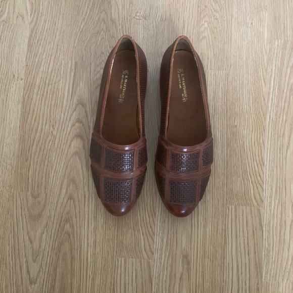 Rare Vintage Romano Martegani Hand Made in Italy Brown Loafers Slip-Ons main image 7
